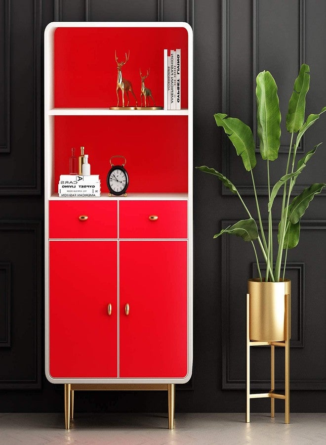 ERATO Vinyl Matte Kicthen Cabinets Wallpaper Self Adhesive Removable Wallpaper (24"x240" Inch, Red Matte) - Image 4